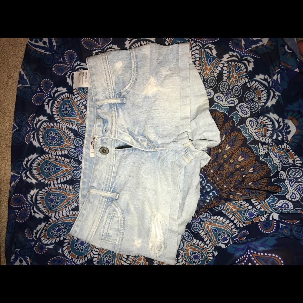 Denim shorts